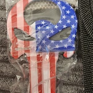 🛡️ Wartech Punisher Skull Multi-Tool - American Flag Edition
